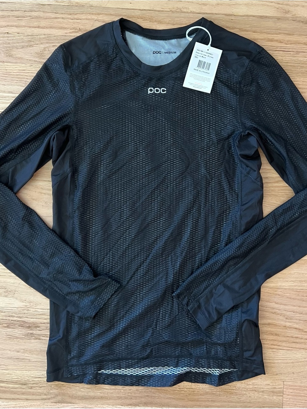 NWT Men's POC Black Long-Sleeve Performance Base Layer